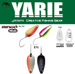 Yarie Jespa OSCILANTA YARIE 704 RINGO MIDI HAMMERED 2.0gr Culoare E75 Orange Peel