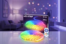 s-shop Bandă LED S Eye RGBIC 30 m, iluminare ambientală multicolor, alb reglabil 2700K 6500K, telecomandă inclusă