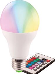 Total Green Bec LED RGB EVO17 A60 5W E27 cu Telecomanda, Reglabil Intensitate, 109mm x 60mm, Ideal Iluminat Ambiental Decorativ si Flexibil pentru Casa (EL0039408)