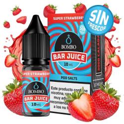 Bombo Bar Super Strawberry No Ice Nic Salts 10ml 10mg