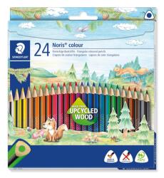 STAEDTLER Цветни моливи Noris Upcycled Wood триъгълни (24) (187 C24)