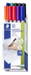 STAEDTLER Маркер Staedtler Lumocolor Non-P 0, 6мм ass (10) (316 B10)