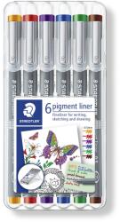 STAEDTLER Fineliner пигментен лайнер 0, 5 мм разноцветен (6) (30805-SSB6)