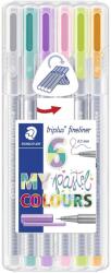 STAEDTLER Fineliner Triplus 0, 3мм Пастел асорти (6) (334 SB6CS1)
