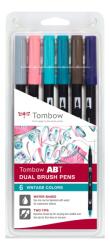 Tombow Маркер Tombow ABT Dual Brush 6P-5 Vintage (6) (ABT-6P-5)
