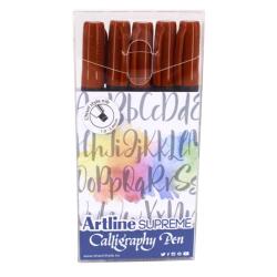 Artline Комплект Artline Supreme Calligraphy Pen 5 - сепия (EPF-240/5W/4)