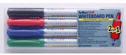 Artline маркер за бяла дъска 541T 2-в-1 комплект от 4 бр (EK-541T/4W 94)