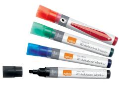 Nobo WB Marker LiquidInk скосен 4 мм, асорти (4) (1915387)