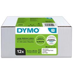 DYMO LabelWriter 36 мм x 89 мм стандартни етикети за адреси, 12 броя в опаковка (2093093)