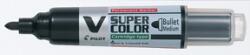 Pilot Пилотен маркер V-Super Color BG кръгъл 0, 9 мм черен (SCA-VSC-M-B-BG)