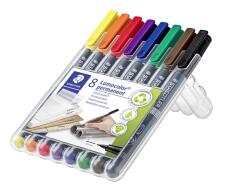 STAEDTLER Маркер Staedtler Lumocolor Perm 0, 4mm асорти (8) (313 WP8)