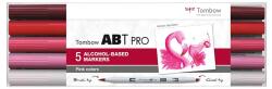 Tombow Маркер на алкохол ABT PRO с двоен връх 5P-5 Розови цветове (5) (ABTP-5P-7)