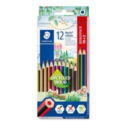 STAEDTLER Цветни моливи Noris Upcycled wood ass (10+2) (185 C12P)