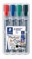 STAEDTLER Маркер Staedtler Lumocolor flipchart със скосен връх 2-5 мм асортимент (4) (356 B WP4)
