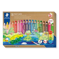 STAEDTLER Цветни моливи Buddy chunky 3в1 (18) (140 C18)