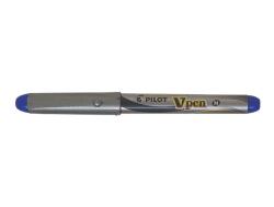 Pilot писалка V-Pen сребърна с капачка синя (SVP-4M-L)
