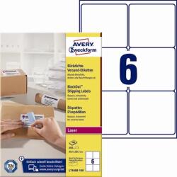 AVERY Етикети за адрес на Avery 99, 1 x 93, 1 mm BlockOut mm, 600 бр (L7166B-100)