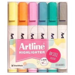 Artline Маркер за подчертаване 660 Пастел 6-П (EK-660/6W1)