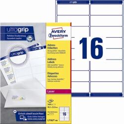 AVERY L7162-100 Адресни етикети 99, 1 x 33, 9 мм QP+UG мм, 1600 бр (L7162-100)