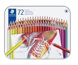 STAEDTLER Цветен молив шестостен в метална кутия асортимент (72) (175 M72)