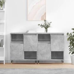vidaXL Servante, 2 piese, gri beton, lemn prelucrat GartenMobel Dekor (3190121) Comoda