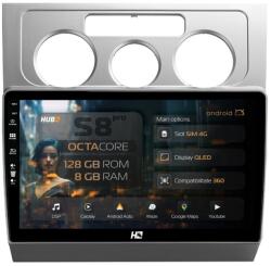 HUB64 Navigatie HUB64 Volkswagen Touran (2003-2010), 8GB RAM, Android 13, Octacore, Slot Sim 4G, DSP, GPS, Wi-FI, Carplay, Android Auto, USB, Bluetooth, Waze, Touchscreen, 10.1 Inch (HB-6410008+AD-BGRKIT054