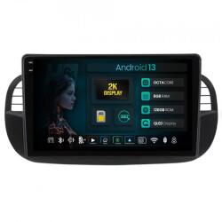 HUB64 Navigatie 2K HUB64 Fiat 500 (2007-2014), 8GB RAM, Android 13, Octacore, Slot Sim 4G, DSP, GPS, Wi-FI, Carplay, Android Auto, USB, Bluetooth, Waze, Touchscreen, 9.5 Inch (HB-6490082K+AD-BGRKIT362V3)