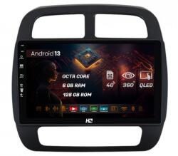 HUB64 Navigatie HUB64 Dacia Spring (2021- Prezent), 6GB RAM, Android 13, Octacore, Slot Sim 4G, DSP, GPS, Wi-FI, Carplay, Android Auto, USB, Bluetooth, Waze, Touchscreen, 9 Inch (HB-649006+AD-BGRKIT366V4s)
