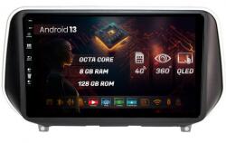 HUB64 Navigatie HUB64 Hyundai Santa Fe (2018-Prezent), 8GB RAM, Android 13, Octacore, Slot Sim 4G, DSP, GPS, Wi-FI, Carplay, Android Auto, USB, Bluetooth, Waze, Touchscreen, 9 Inch (HB-649008+AD-BGRKIT223)