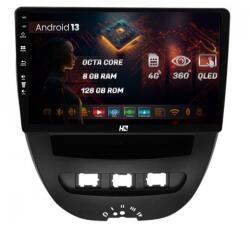 HUB64 Navigatie HUB64 Toyota AYGO / Citroen C1 (2005-2014), 8GB RAM, Android 13, Octacore, Slot Sim 4G, DSP, GPS, Wi-FI, Carplay, Android Auto, USB, Bluetooth, Waze, Touchscreen, 10.1 Inch (HB-6410008+AD-BG