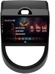 HUB64 Navigatie HUB64 Kia Soul (2009-2013), 8GB RAM, Android 13, Octacore, Slot Sim 4G, DSP, GPS, Wi-FI, Carplay, Android Auto, USB, Bluetooth, Waze, Touchscreen, 9 Inch (HB-649008+AD-BGRKIT215V2)
