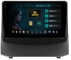 HUB64 Navigatie 2K HUB64 Ford Fiesta (2009-2012), 4GB RAM, Android 13, Octacore, Slot Sim 4G, DSP, GPS, Wi-FI, Carplay, Android Auto, USB, Bluetooth, Waze, Touchscreen, 9.5 Inch (HB-6490042K+AD-BGRKIT131-09
