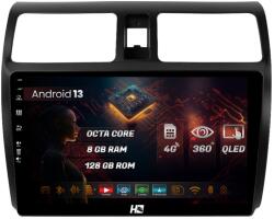 HUB64 Navigatie HUB64 Suzuki Swift (2003-2010), 8GB RAM, Android 13, Octacore, Slot Sim 4G, DSP, GPS, Wi-FI, Carplay, Android Auto, USB, Bluetooth, Waze, Touchscreen, 10.1 Inch (HB-6410008+AD-BGRKIT301)