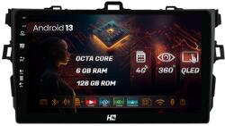 HUB64 Navigatie HUB64 Toyota Corolla (2007-2013), 6GB RAM, Android 13, Octacore, Slot Sim 4G, DSP, GPS, Wi-FI, Carplay, Android Auto, USB, Bluetooth, Waze, Touchscreen, 9 Inch (HB-649006+AD-BGRKIT091)