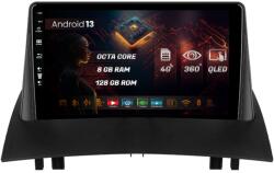 HUB64 Navigatie HUB64 Renault Megane 2 (2002-2009), 8GB RAM, Android 13, Octacore, Slot Sim 4G, DSP, GPS, Wi-FI, Carplay, Android Auto, USB, Bluetooth, Waze, Touchscreen, 9 Inch (HB-649008+AD-BGRKIT371)