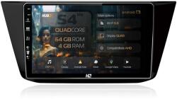 HUB64 Navigatie HUB64 Volkswagen Tiguan (2016+), 4GB RAM, Android 13, Quadcore, DSP, GPS, Wi-FI, Carplay, Android Auto, USB, Bluetooth, Waze, Touchscreen, 10.1 Inch (HB-6410004L+AD-BGRKIT036)