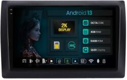 HUB64 Navigatie 2K HUB64 Fiat Stilo 4GB RAM, Android 13, Octacore, Slot Sim 4G, DSP, GPS, Wi-FI, Carplay, Android Auto, USB, Bluetooth, Waze, Touchscreen, 9.5 Inch (HB-6490042K+AD-BGRKIT356V2)