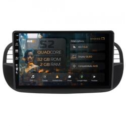 HUB64 Navigatie HUB64 Fiat 500 (2007-2014), 2GB RAM, Android 13, GPS, Wi-FI, Carplay, Android Auto, USB, Bluetooth, Radio, Waze, Touchscreen, 9 inch (HB-649002+AD-BGRKIT362V3)
