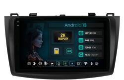 HUB64 Navigatie 2K HUB64 Mazda 3 (2009-2013), 8GB RAM, Android 13, Octacore, Slot Sim 4G, DSP, GPS, Wi-FI, Carplay, Android Auto, USB, Bluetooth, Waze, Touchscreen, 9.5 Inch (HB-6490082K+AD-BGRKIT320)