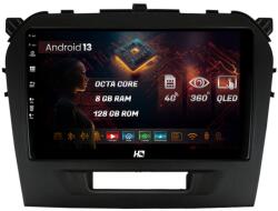 HUB64 Navigatie HUB64 Suzuki Vitara (2015+), 8GB RAM, Android 13, Octacore, Slot Sim 4G, DSP, GPS, Wi-FI, Carplay, Android Auto, USB, Bluetooth, Waze, Touchscreen, 9 Inch (HB-649008+AD-BGRKIT299)
