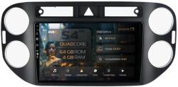 HUB64 Navigatie HUB64 Volkswagen Tiguan (2008-2010), 4GB RAM, Android 13, Quadcore, DSP, GPS, Wi-FI, Carplay, Android Auto, USB, Bluetooth, Waze, Touchscreen, 9 inch (HB-649004L+AD-BGRKIT035-0810)