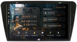 HUB64 Navigatie HUB64 Skoda Octavia 3 (2013-2018), 4GB RAM, Android 13, Quadcore, DSP, GPS, Wi-FI, Carplay, Android Auto, USB, Bluetooth, Waze, Touchscreen, 10.1 Inch (HB-6410004L+AD-BGRKIT026)