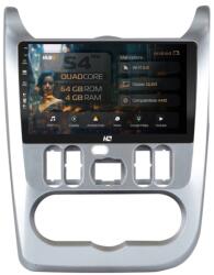 HUB64 Navigatie HUB64 Dacia Logan / Duster / Sandero (2009-2015), 4GB RAM, Android 13, Quadcore, DSP, GPS, Wi-FI, Carplay, Android Auto, USB, Bluetooth, Waze, Touchscreen, 9 inch (HB-649004L+AD-BGRKIT367)