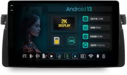 HUB64 Navigatie 2K HUB64 BMW E46, 4GB RAM, Android 13, Octacore, Slot Sim 4G, DSP, GPS, Wi-FI, Carplay, Android Auto, USB, Bluetooth, Waze, Touchscreen, 9.5 Inch (HB-6490042K+AD-BGRKIT397)