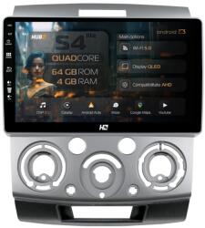 HUB64 Navigatie HUB64 Ford Ranger / Mazda BT50 (2007-2012), 4GB RAM, Android 13, Quadcore, DSP, GPS, Wi-FI, Carplay, Android Auto, USB, Bluetooth, Waze, Touchscreen, 9 inch (HB-649004L+AD-BGRKIT136)