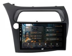 HUB64 Navigatie HUB64 Honda Civic Hatchback (2006-2011), 2GB RAM, Android 13, GPS, Wi-FI, Carplay, Android Auto, USB, Bluetooth, Radio, Waze, Touchscreen, 9 inch (HB-649002+AD-BGRKIT020)