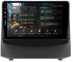 HUB64 Navigatie HUB64 Ford Fiesta (2013-2017), 2GB RAM, Android 13, GPS, Wi-FI, Carplay, Android Auto, USB, Bluetooth, Radio, Waze, Touchscreen, 9 inch (HB-649002+AD-BGRKIT131-1317)