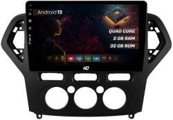 HUB64 Navigatie HUB64 Ford Mondeo (2007-2010) Clima Manuala, 2GB RAM, Android 13, GPS, Wi-FI, Carplay, Android Auto, USB, Bluetooth, Radio, Waze, Touchscreen, 10.1 inch (HB-6410002+AD-BGRKIT126)