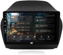 HUB64 Navigatie HUB64 Hyundai IX35 (2009-2015), 4GB RAM, Android 13, Quadcore, DSP, GPS, Wi-FI, Carplay, Android Auto, USB, Bluetooth, Waze, Touchscreen, 10.1 Inch (HB-6410004L+AD-BGRKIT189)