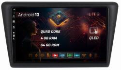 HUB64 Navigatie HUB64 Seat Toledo / Skoda Rapid (2012-2019), 4GB RAM, Android 13, Quadcore, DSP, GPS, Wi-FI, Carplay, Android Auto, USB, Bluetooth, Waze, Touchscreen, 9 inch (HB-649004L+AD-BGRKIT026V2)